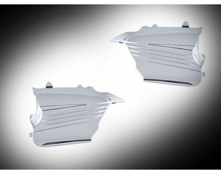 Chrome Lower Engine Access Covers for Goldwing GL1500