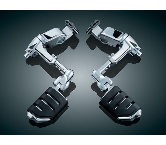 Chrome Ergo III Adjustable Cruise Mounts with Trident Pegs for Goldwing GL1800 & F6B