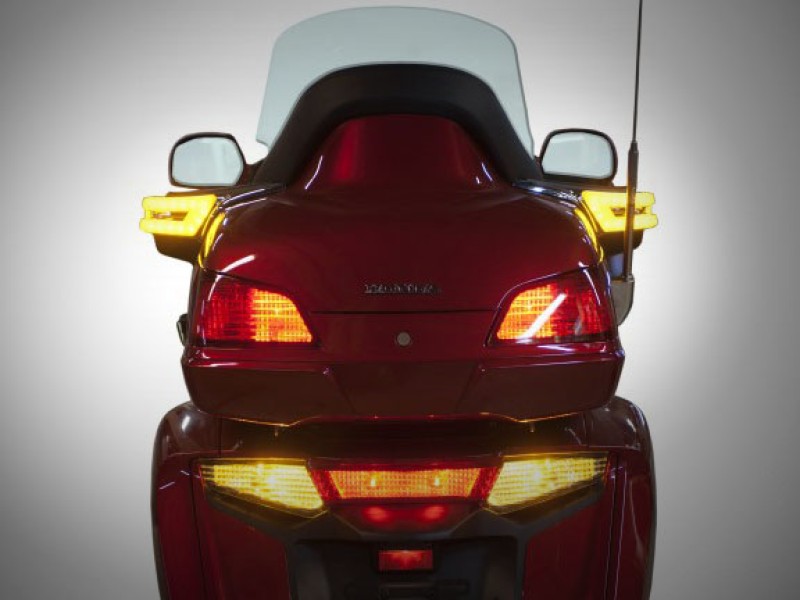 Goldwing Honda GL1500 Footrests Illuminated Cover with Red LEDs