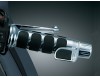 Chrome Contoured ISO Throttle Boss for Kuryakyn Grip Covers