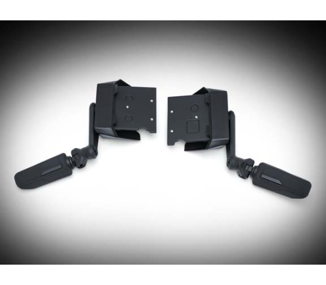Black Omni Goldwing Driver Cruise Mounts with Pegs