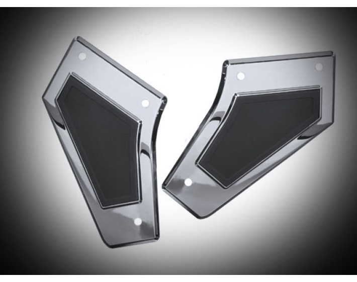 Goldwing Chrome Swingarm Covers with Scuff Pads
