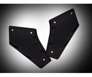 Black Goldwing Swingarm Covers with Scuff Pads