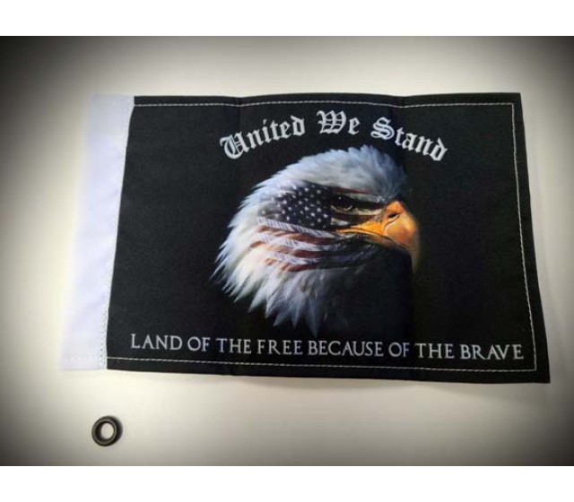 United We Stand Eagle 6" x 9" Motorcycle Flag