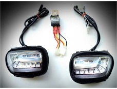 Goldwing GL1800 & F6B Sequential Clear Turn Signal Kit with DTRL