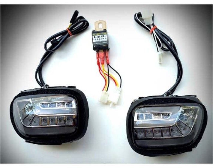 Goldwing GL1800 & F6B Sequential Smoke Turn Signal Kit with DTRL