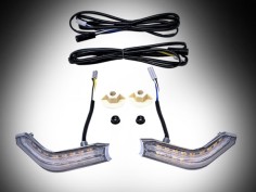 Pathfinder Chrome Goldwing Cowl Lights with DRL and Sequential LED Turn Signals