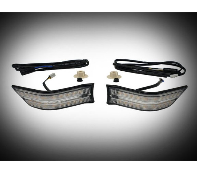 Pathfinder Black Goldwing Cowl Lights with DRL and Sequential LED Turn Signals